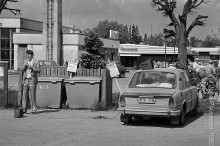 Urpo Leppänen vaalikiertueella Parikkalassa 1980